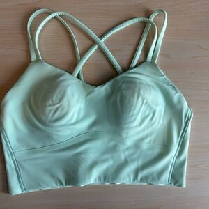 Lululemon Athletica Light Green Like A Cloud LongLine Bra Light Support B/C Cup